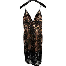 Jarlo London Dress Sz XS Black Open Lace Cocktail Sheath Tags New Party - £86.01 GBP