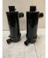 2 Donaldson Cyclopac Air Cleaners 5” Metal 2-1/2” &amp; 2” Sleeves - Ends Bent - $395.46 CAD