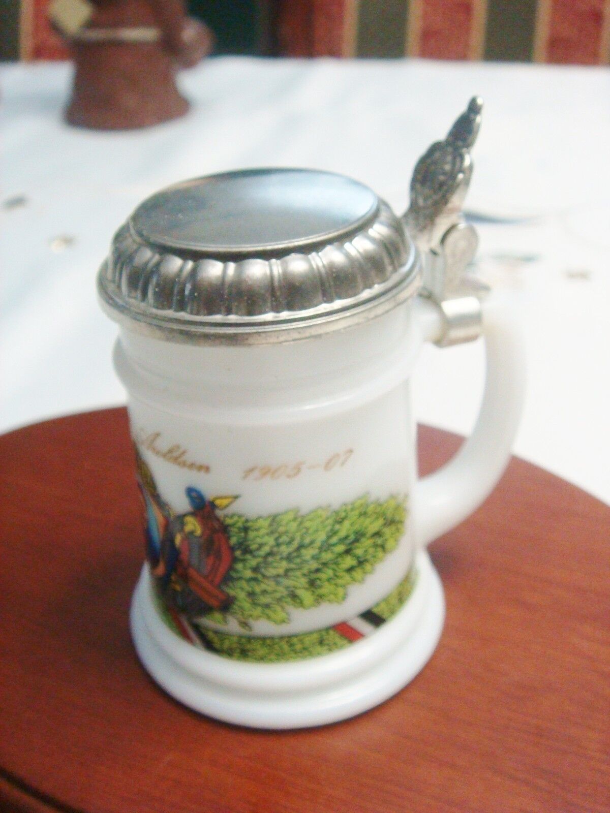 Primary image for House of Global Art German MINI Stein lid Field Artillery Aroldsen Reg 69 [92]