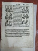 Page 84 De Incunable Nuremberg Chronicles, Done En 1493. Républicain Roma - £126.43 GBP