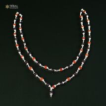 54 / 108 beads Karungali and Rudraksha navkar jaap mala 925 solid silver... - $178.19+