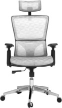 Canglong Executive Chair, Bifma Certification No. 5.1, Grey, Office Chair, Mesh - £95.09 GBP