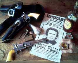  Clint Eastwood Outlaw Josey Wales Poster with Guns 16x20 Canvas Giclee - £55.12 GBP