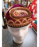 Uzbek Uyghur Uzbekistan Duppa  Hat Doppa Duppi Skull Beaded Cap Folding ... - $660.74 MXN