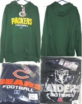 NFL Team Sweatshirt Hoodies Team Apparel Packers Bears Raiders New Adult Sizes - $69.95