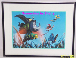 Disney Store A Bug&#39;s Life Lithograph Framed Gold Seal Picture Photo Retired - $39.95