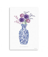 HomeRoots 48 x 32 in. Blue &amp; White Life Floral Vase Canvas Wall Art - $273.26