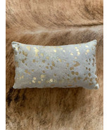 Gold Acid Washed Pillow Cover Size: Lumbar 20&quot; x 11.5&quot; Beige/Gold Pillow... - £65.43 GBP
