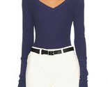 Bobi V-Neck Fitted Long Cuff Tee Seaside - $47.00