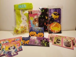 92 Pc Mixed Lot Halloween Valentine Easter Treat Loot Sacks Bags Favors Fillers - £9.40 GBP
