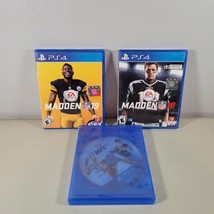 PS4 Video Game Lot Madden 18 and 19 and UFC In Case E Everyone T Teen - £10.36 GBP