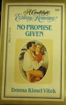 No Promise Given [Paperback] Vitek Donna Kimel - £1.97 GBP