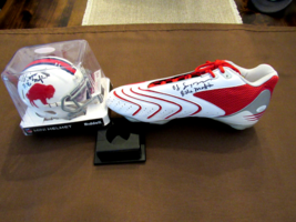 OJ SIMPSON BILLS MAFIA BUFFALO BILLS HOF SIGNED AUTO FOOTBALL &amp; CLEAT JS... - $692.99