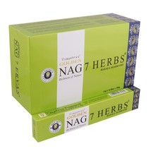 Vijayshree Golden Nag 7 Herbs Incense Stick Masala AGARBATTI Export Quality 180g - £17.69 GBP