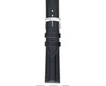 Morellato Race Genuine Water Resistant Leather Watch Strap - Black/White... - £28.98 GBP