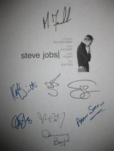 Steve Jobs Signed Film Movie Screenplay Script X8 Autographs Michael Fassbender  - £17.37 GBP