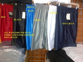 Navy Blue gym basketball shorts Mens polyester gym work out sports short... - $20.17+