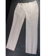 ADRIANNA PAPELL LIGHT PINK WHITE PATTERNED STRAIGHT FIT MID WAIST CHIC P... - $24.88