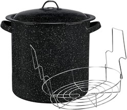 Granite Ware 320682 Water Bath Canner w/Rack &amp; Lid, 15.5 Qt. Enamel on S... - $34.65