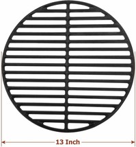 Round Cooking Grate Grid For Big Green Egg 13&quot; Cast Iron Grill Replacement - $46.98