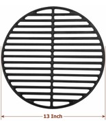 Round Cooking Grate Grid For Big Green Egg 13&quot; Cast Iron Grill Replacement - £37.64 GBP