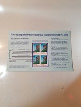 Stamped Colebrook NEW HAMPSHIRE BICENTENNIAL Commemorative Card OLD MAN ... - $7.69