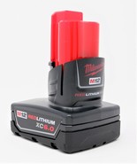 MILWAUKEE M12 GENUINE 48-11-2460 12V XC 6.0AH 72WH RED LITHIUM ION BATTE... - $122.02 CAD