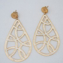 Rebecca Large Teardrop Gold Earrings - £188.34 GBP