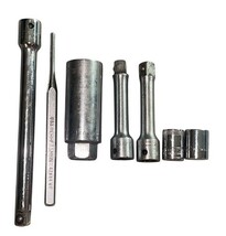 Vintage Craftsman USA Tool Lot Extensions Sockets Punch + Companion Pliers image 4