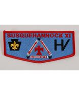 Vintage Susquehannock XI HV OA Order Arrow WWW Boy Scouts Flap Pocket Patch - $140.69 MXN
