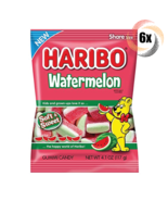 6x Bags Haribo Watermelon Flavor Gummi Candy Soft &amp; Sweet | Share Size 4... - $419.71 MXN