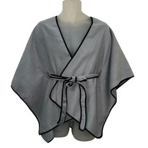 Vince Camuto OS Gray Belted Wrap Capelet Cape NWTs $98 - £21.76 GBP