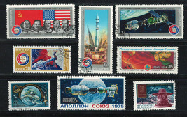 Russia Ussr Cccp 1975-1985 Very Fine Mnh Precancel Stamps Set Space - £2.01 GBP