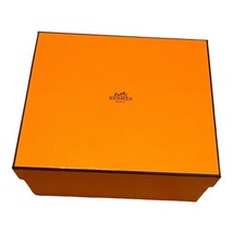 Authentic Hermes Paris Orange Empty Box Fits Chope Intervalle 8”x7”x4” S... - $37.39