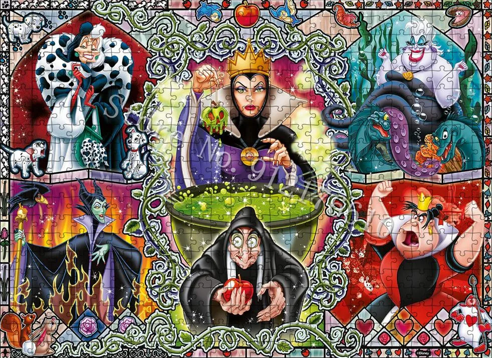 Play  Cartoon Jigsaw Puzzles 300/500/1000 Pieces  Villains Paper Puzzle Play Ear - £24.90 GBP