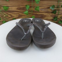 Reef Women Flip Flop Shoes  Gray Synthetic Slip On Size 8 Medium (B, M) - £15.53 GBP