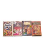 Lot Of 4 Walt Disney Masterpiece VHS Snow White Lady &amp; Tramp Alice Lion ... - $18.88