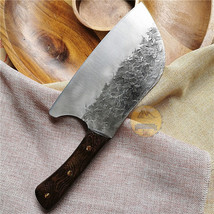 HQ BUTCHER CHEF CLEAVER HAND-FORGED STAINLESS STEEL SLICING COOKING CHEF... - £33.17 GBP