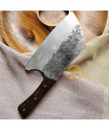 HQ BUTCHER CHEF CLEAVER HAND-FORGED STAINLESS STEEL SLICING COOKING CHEF... - £32.60 GBP