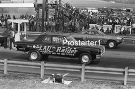 Ken Lau LAU RAIDER Dodge SS/EA Coronet 4x6 B&amp;W Drag Racing Photo #1 - $2.50