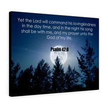  Psalm 42:8 God of My Life Bible Verse Canvas Christian Wall Art - £68.35 GBP+