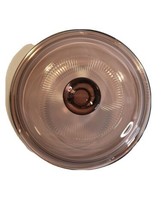 Visions Corning Pyrex  Cranberry V 1 C Lid Replacement 6 3/8" Outer Diameter EUC - £7.56 GBP