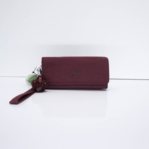 Kipling RUBI Long Wristlet Wallet Organizer Snap AC8150 Polyamide Merlot... - $39.95
