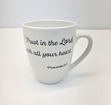Inspirational Mug Trust In The Lord  Proverbs 3:5 Coventry Porcelain NEW - $10.99