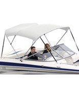 Shademate 80120 White Poly 2Bow Bimini Top Fabric/Boot,5&#39;6&quot;L,42&quot;H,67-72&quot;... - $5,351.69 MXN