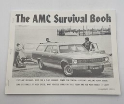 The AMC Survival Book Service Guide Repair Manual AMX Javelin Gremlin Pacer - $23.70