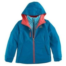 Girls Jacket 3 in 1 Hooded Blue Winter Spring Fall Coat ZeroXPosur-sz 10/12 - £46.70 GBP