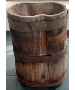 Old Antique Primitive Wooden Flask Keg Barrel 19th. - $135.90