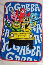 2011 Funhouse Yo Gabba Gabba Fleece Throw Cover for Toddler/ Kids 28 X 42 - £21.26 GBP