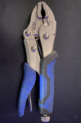 Blue Kobalt Vise Grip Locking Pliers 7” CR-V Rubber Grip Quick Release - $8.81